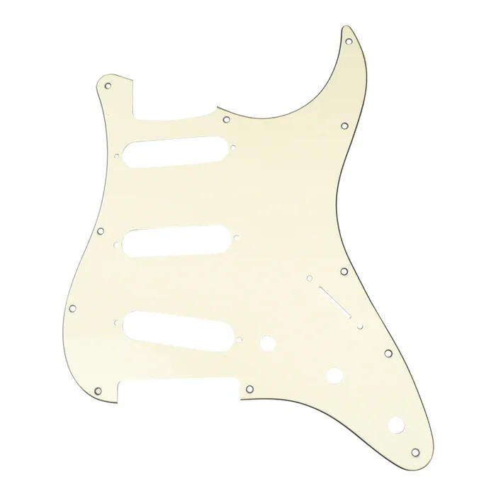 Guitar Scratchplate SC, Plastic, White