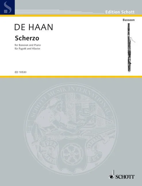 Haan, Stefan de : Haan, Stefan de : Scherzo, – bassoon and piano – Schott Digital