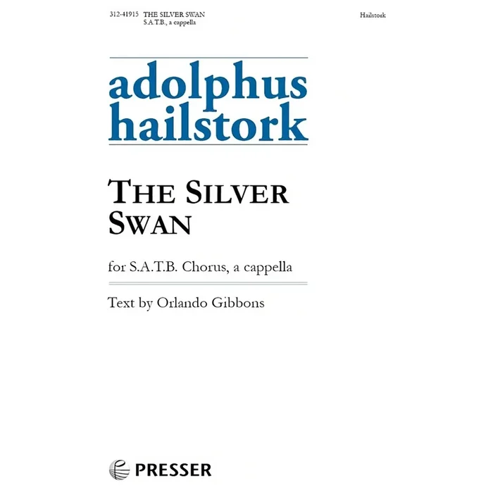 Hailstork, Adolphus – The Silver Swan