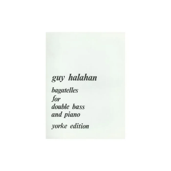 Halahan, Guy – Bagatelles. DB & Pf