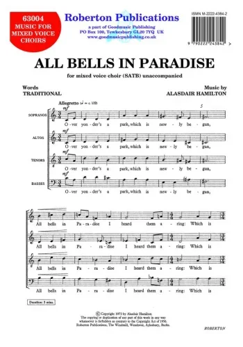 Hamilton : All Bells In Paradise: Vocal: SATB And Organ