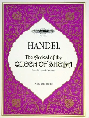 Handel : Arrival Of The Queen Of Sheba: Flute & Piano (Peters)