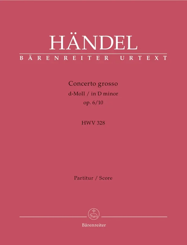 Handel: Concerto Grosso D Minor Op 6, 10 – Full Score