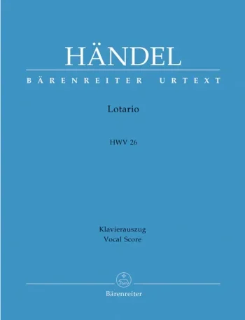 Handel : Lotario (HWV 26) (It-G) (Urtext). : Vocal Score: (Barenreiter)