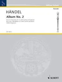 Handel : Second Album: Recorder 2-3 Recorders (SA/T) And Piano
