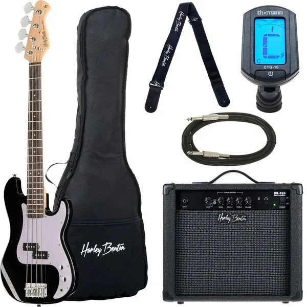 Harley Benton PB-Shorty BK Standard Set