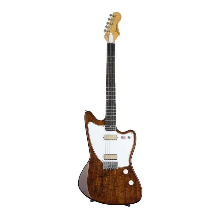 Harmony Standard Series Silhouette Electric Guitar with Flame Maple Top in Transparent Brown
