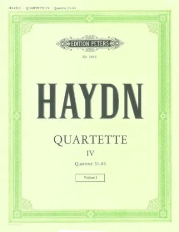 Haydn : Complete String Quartets Vol.4 Set Of Parts (Peters)