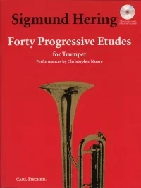 Hering : 40 Progressive Etudes: Trumpet: Book And Online