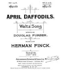 Herman Finck : Herman Finck : April Daffodils – Piano, Voice – Faber Digital