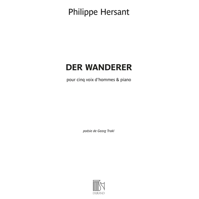 Hersant, Philippe – Der Wanderer