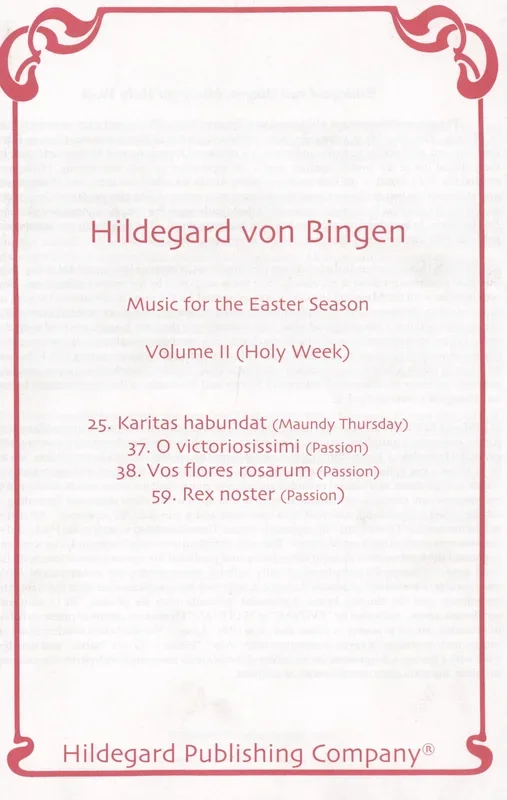 Hildegard: Music for Easter Season – Volume 2 (Holy Week)