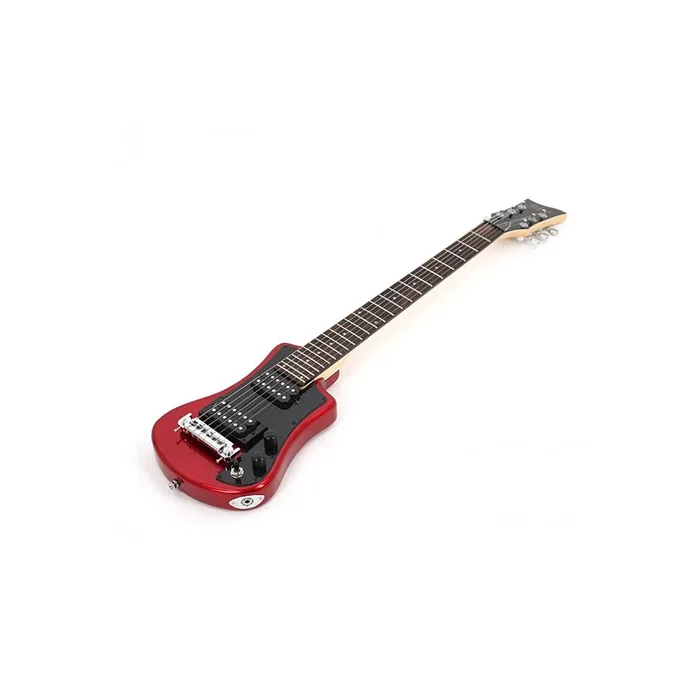 Hofner Deluxe Shorty Electric Guitar with Gig Bag – Red