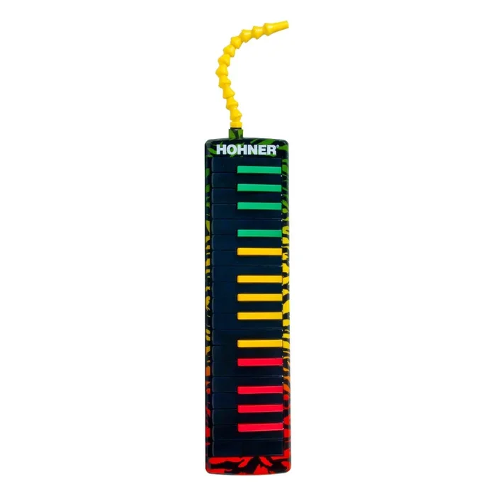 Hohner Airboard37 Rasta – 37 Key Airboard with Bag and Blowflow Mouthpiece