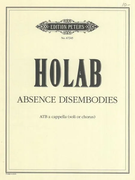 Holab: Absence Disembodies