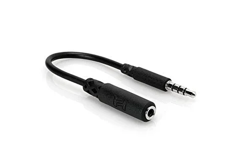 Hosa MHE158 Headphone Adaptor 3.5mm TRRS to Slim 3.5mm TRRS