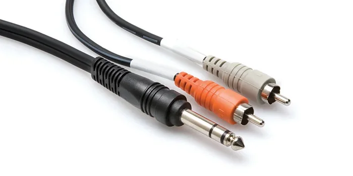 Hosa TRS-203 Insert Cable 1/4″” TRS to RCA 3m