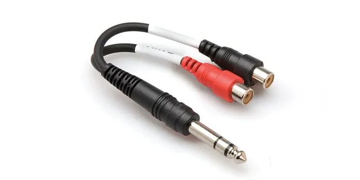 Hosa YPR-102 Y Cable 1/4″” TRS to RCA Female