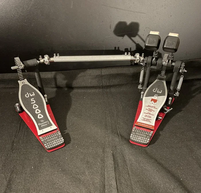 Hot Rod DW 5000 Series Accelerator Double Bass Drum Pedal w/Trick Drive Shaft and Bag
