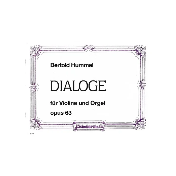 Hummel, Bertold – Dialoge op. 63