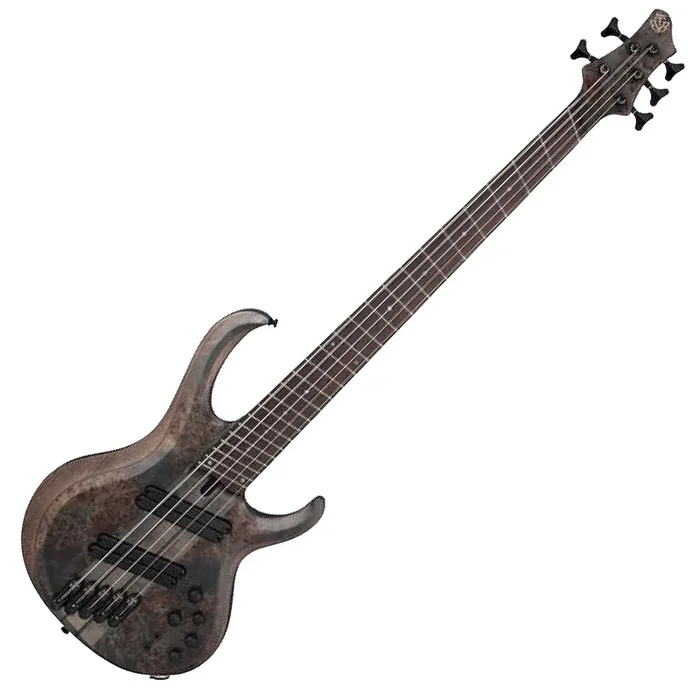 Ibanez BTB 5 String Multi Scale Electric Bass HH in Transparent Gray Flat w/Case – BTB805MSTGF