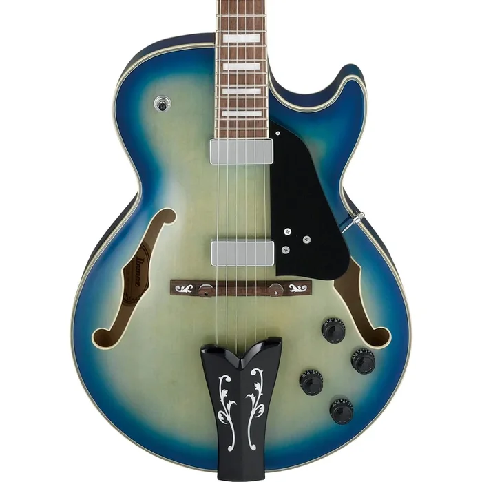 Ibanez GB10EMJBB George Benson Hollow Body Electric Guitar, Jet Blue Burst