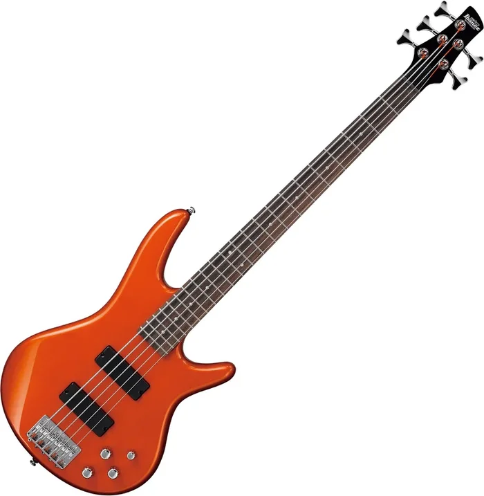 Ibanez Gio SR 5 String Electric Bass in Roadster Orange Metallic – GSR205ROM