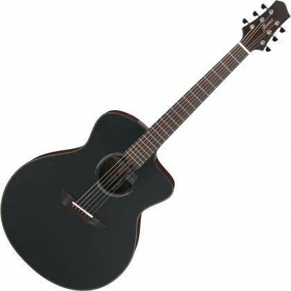 Ibanez Jon Gomm Acoustic Electric Black Satin Top Natural High Gloss Back and Sides w/Case – JGM10BSN