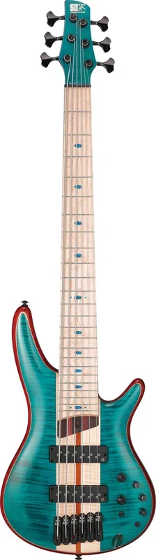 Ibanez SR1426BCGL Bass Guitar 6-String Caribbean Green Low Gloss w/ Gigbag