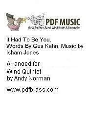 It Had To Be You – Wind Ensemble – Faber Digital