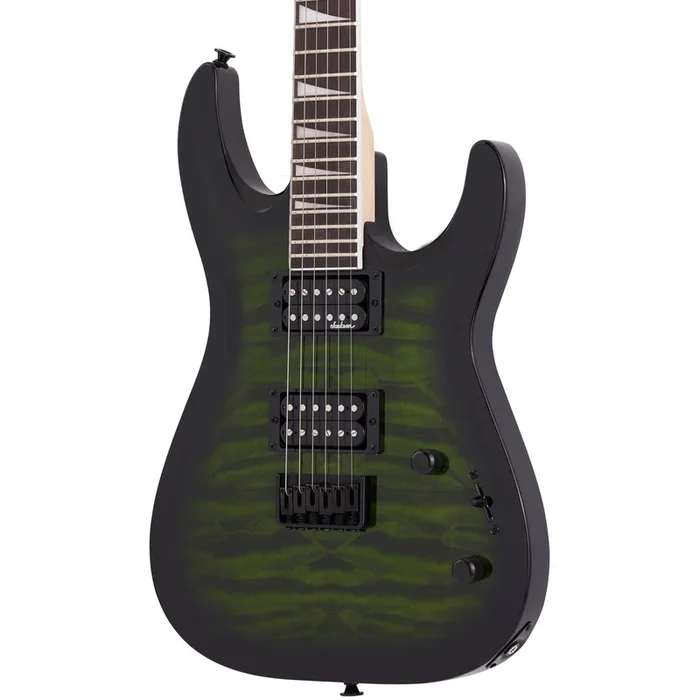 Jackson JS Series Dinky JS32Q DKA HT Electric Guitar, Transparent Green Burst