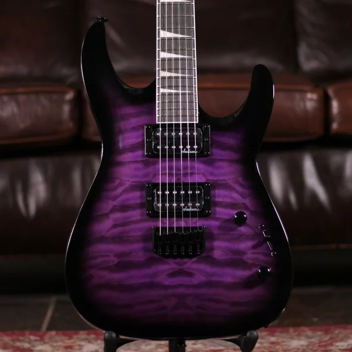 Jackson JS Series Dinky® Arch Top JS32Q DKA HT – TRS PRPL BRST