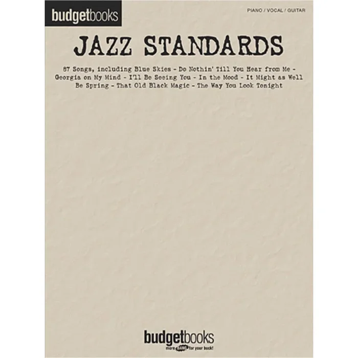 Jazz Standards (Budget Books Series)