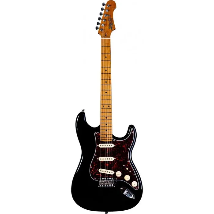 Jet JS-300 SSS Electric Guitar with Maple Fretboard – Black