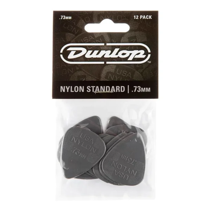 Jim Dunlop JP273 Nylon Greys Players Guitar Pick Pack (12 in a Display Bag) – .73mm