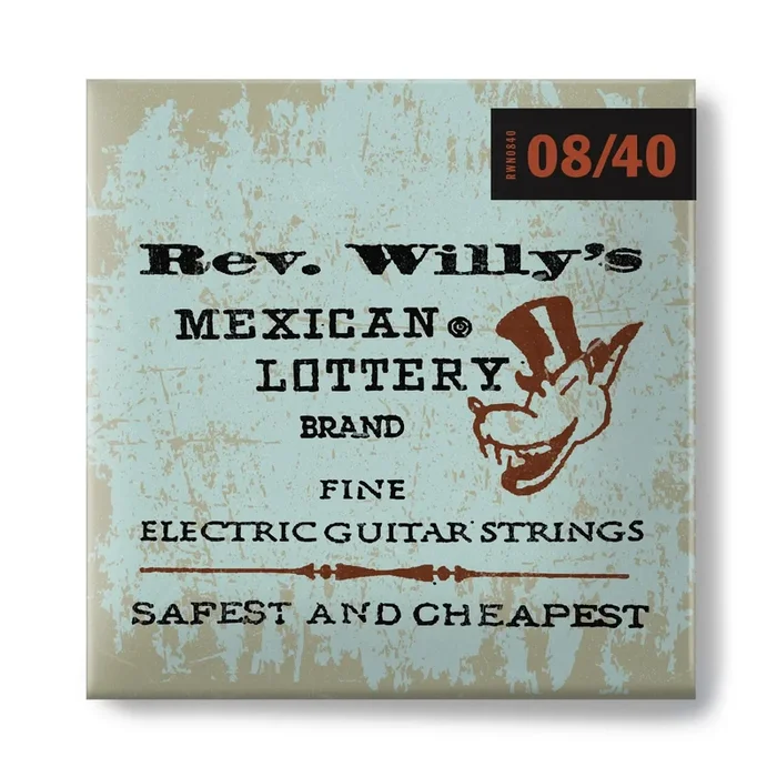 Jim Dunlop Rev. Willy Extra Light Electric Guitar Strings 08-40