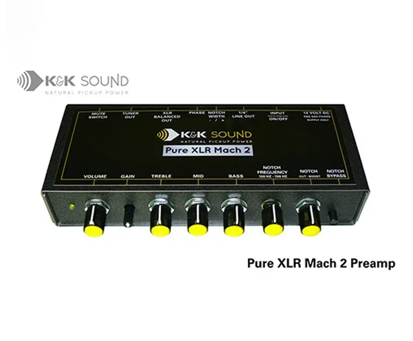 K&K Pure XLR Mach 2 Preamp w/ Balanced XLR + Parametric EQ