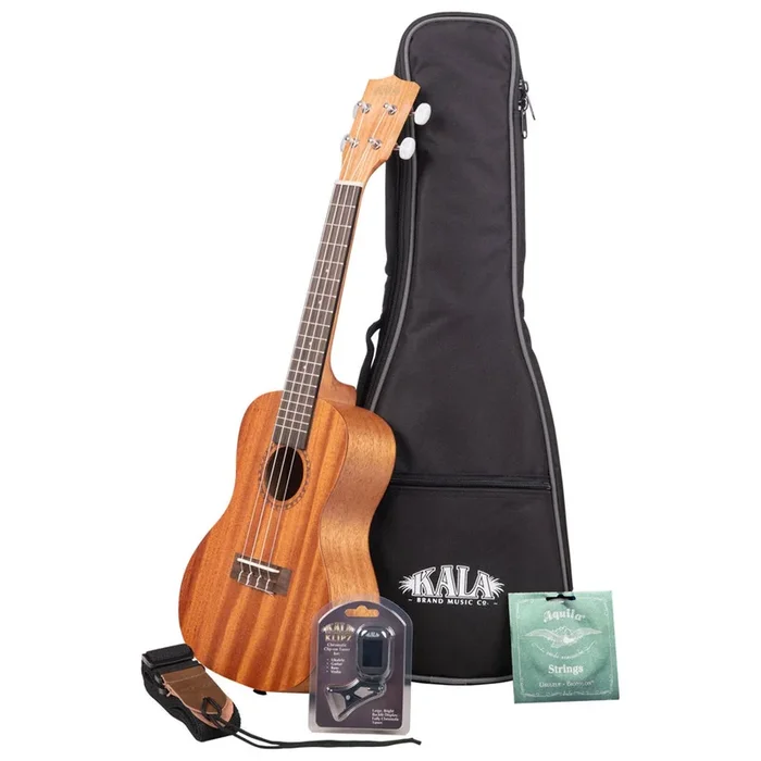 Kala Concert KA 15 Series Ukulele Bundle – KA15CBNDL