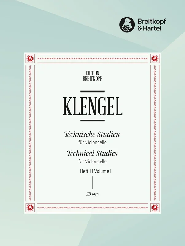 Klengel: Technical Studies for Cello – Volume 1