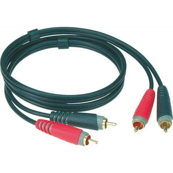 Klotz AT-CC0600 Twin RCA to RCA Cable With Gold-Plated Connectors – 6m