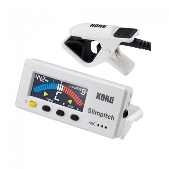 Korg Slimpitch Chromatic Tuner Pearl White