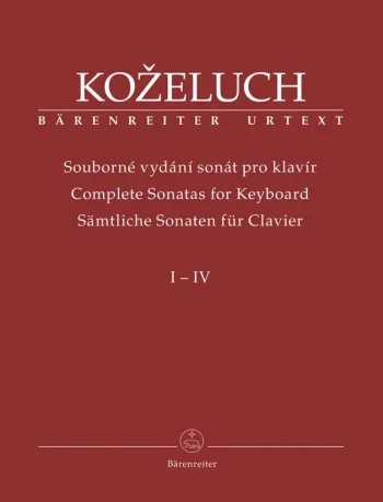 Kozeluch : Complete Sonatas for Keyboard Solo in 4 volumes (special price) (Urtext). (Includes individual volum