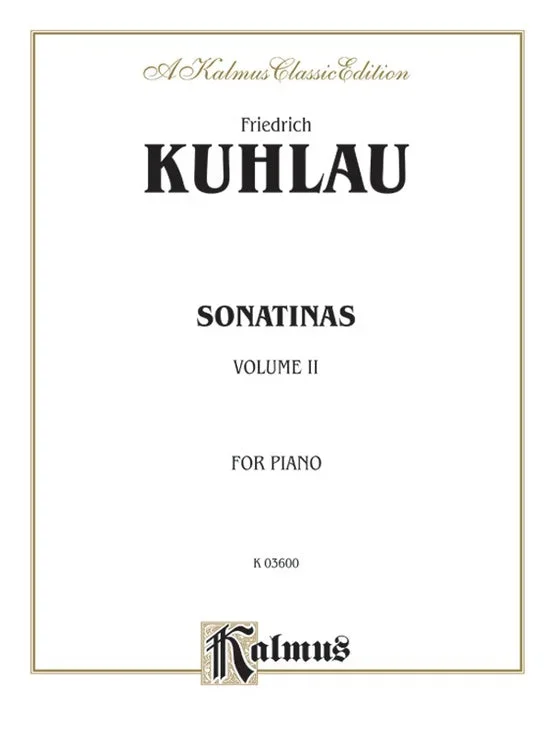 Kuhlau: Sontinas, Vol. 2 (Kalmus)