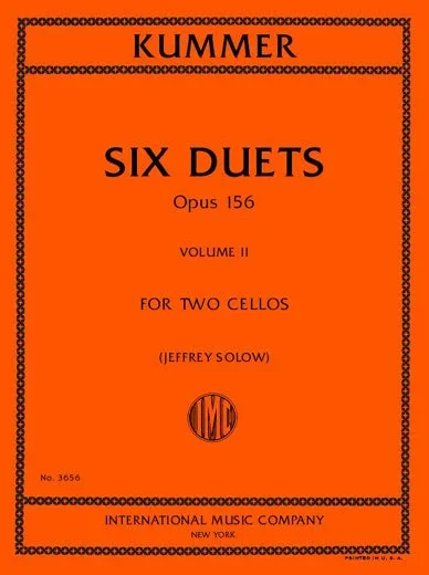 Kummer: Duos for 2 Cellos, Op. 156 – Volume 2