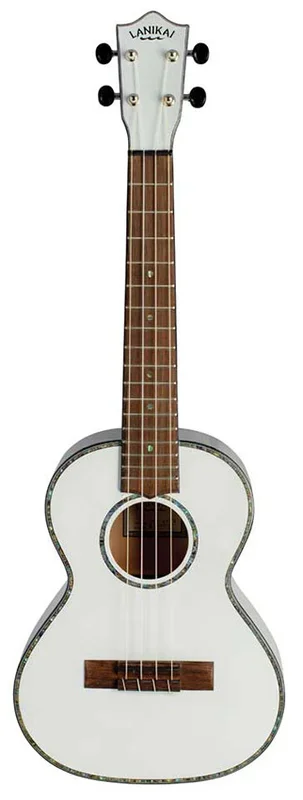 Lanikai Julia Michaels Signature Tenor Ukulele in White Pearl Finish
