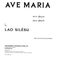 Lao Silésu : Lao Silésu : Ave Maria – Piano, Voice – Faber Digital