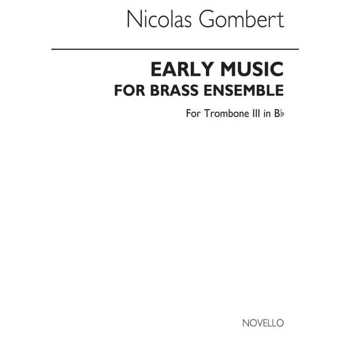 Lawson – Early Music For Brass Ensemble Tc Euph/Tbn 3