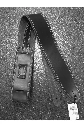 Leathergraft Doc Martin Standard Black 2.5″ Leather Guitar Strap