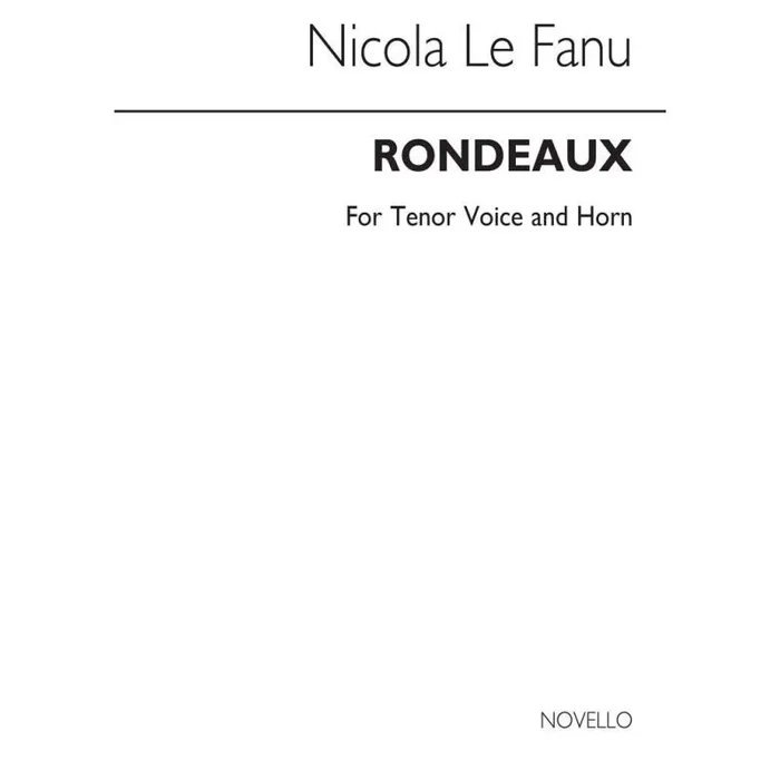 LeFanu, Nicola – Rondeaux for Tenor and Horn
