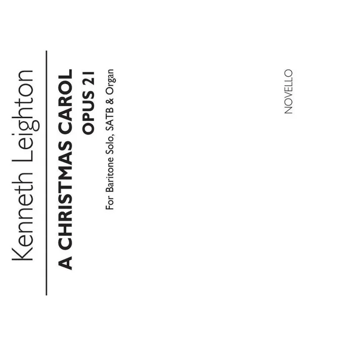 Leighton, Kenneth – A Christmas Carol Op.21